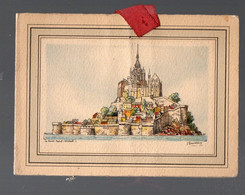 Mont Saint Michel (50 Manche) : Petite Carte De Voeux. Signée Barday (PPP29236) - Europa