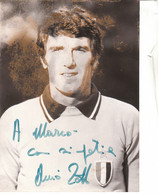 B2330 - CALCIO FOOTBALL PORTIERE NAZIONALE ITALIA - FOTOGRAFIA CON DEDICA E AUTOGRAFO ORIGINALE DINO ZOFF - Handtekening