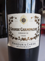 GRANDE CHAMPAGNE - COGNAC - 1896 - RARE - MANOUX Et CHEZE - BORDEAUX - Other & Unclassified