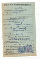 Bon De Consignation ANTARGAZ ,Angouléme, 1953 - Non Classificati