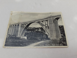 CARTOLINA ISERNIA- VIADOTTO- PONTE CENTRALE- VIAGGIATA 1954 - Isernia