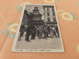 CARTOLINA FIRENZE- IL CARRO DEL SABATO SANTO- FORMATO PICCOLO- VIAGGIATA 1939 - Fiumicino