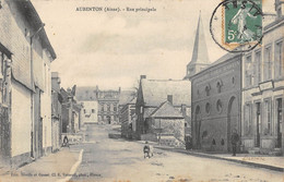 CPA 02 AUBENTON RUE PRINCIPALE - Altri & Non Classificati