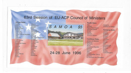 Samoa 1996 African-Carribean-Pacific-European Union Council Of Ministers S/S MNH - Samoa