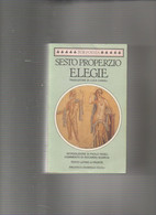 SESTO PROPERZIO ELEGIE   25 - Historia, Filosofía Y Geografía