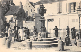 CPA 02 NEUILLY SAINT FRONT PLACE DE LA FONTAINE - Other & Unclassified
