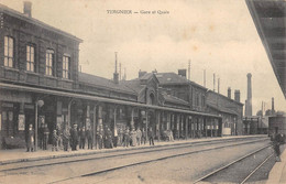 CPA 02 TERGNIER GARE ET QUAIS - Andere & Zonder Classificatie