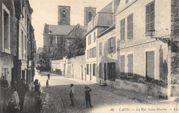 CPA 02 LAON RUE SAINT MARTIN - Laon