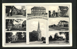 AK Kaltenkirchen / Holstein, Bahnhof, Schützenstrasse, Kirchenstrasse, Altes Pastorenhaus - Kaltenkirchen