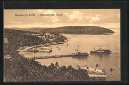 AK Flensburg, Flensburger Förde, Dampferanlegestelle In Der Glücksburger Bucht - Glücksburg