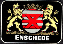Nederland Enschede " Wappen Der Stadt " Vignette Cinderella Sluitzegel Reklamemarke - Erinofilia