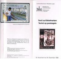 Deutschland - Flyer Zur Ausstellung Textilien Auf Briefmarken In Bocholt - Textile On Stamps - Allemand (àpd. 1941)