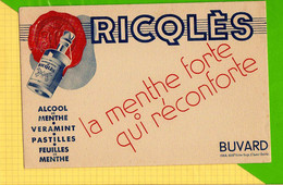 BUVARD & Blotting Paper : RICQLES  Alcool De Menthe - Liquor & Beer
