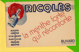 BUVARD & Blotting Paper : RICQLES  Alcool De Menthe - Schnaps & Bier