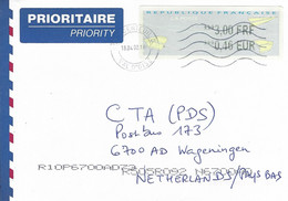 France 2002 Argenteuil « Avions En Papier » ATM EMA Cover - 2000 Type « Avions En Papier »