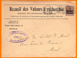 99029 - German BELGIUM - POSTAL HISTORY -   REGISTERED COVER  1916 - OC26/37 Territori Tappe
