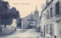 CPA 03 FLEURIEL PLACE DE L'EGLISE - Sonstige & Ohne Zuordnung