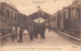 CPA 03 SAINT GERMAIN DES FOSSES LA GARE ARRIVEE DES TRAINS - Other & Unclassified