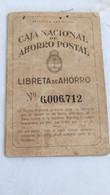 CAJA NACIONAL ARGENTINA POSTAL SAVINGS BANK BOOKLET REVENUE STAMPS # 21 - Carnets