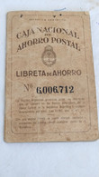 CAJA NACIONAL ARGENTINA POSTAL SAVINGS BANK BOOKLET REVENUE STAMPS # 21 - Libretti