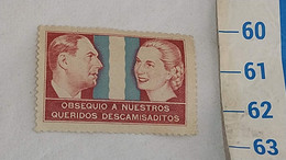 ARGENTINA POLITICAL PROPAGANDA STAMP 1946 EVA PERON EVITA STAMP # 21 - Libretti