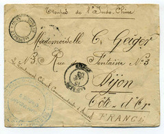TONKIN Corps Expeditionnaire / Troupes  De L'IndoChine / 1903 - Army Postmarks (before 1900)