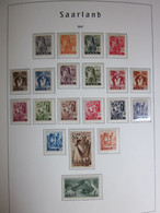 20 Timbres Sarre 1947 - Neuf * - YT 196 à 215 - Unused Stamps