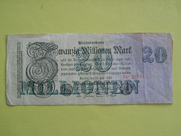 Billet De 20 000 000 Mark De 1923 Allemagne - 20 Miljoen Mark