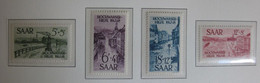4 Timbres Sarre 1948 Inondation - Neuf * - YT 244 à 247 (voir Photo) - Unused Stamps