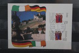 Deutschland 1989;Frankenapostel:Kilian,Kolonat,Totnan,MiNr 1424 Mit Irland-Marke Auf MC - Cartoline Maximum