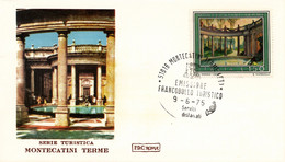 Italia 1975 FDC ROMA Propaganda Turistica Montecatini Terme Annullo Di Montecatini - Thermalisme