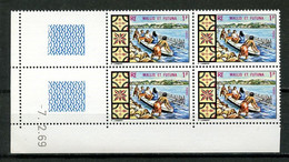 WALLIS FUTUNA 1969 N° 174 ** Bloc De 4 Coin Daté Neuf MNH Superbe C 8 € Petit Bateau Boats Pirogue Transports - Neufs