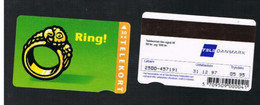 DANIMARCA (DENMARK)  - 1995  RING  ISSUE 5.95 CODE  2500 EXPIRY 12.97  - USED ° - RIF. 9629 - Dänemark