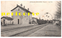 86  Availles Limousines  Arrivée D'un Train En Gare (rare) - Availles Limouzine