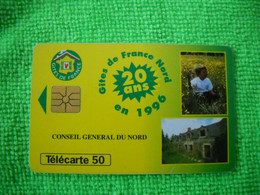 7103 Télécarte Collection  CONSEIL GENERAL DU NORD  Gites De France 20e Anniv  50u  ( Recto Verso)  Carte Téléphonique - Publicidad