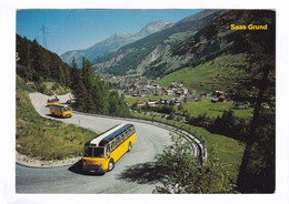 CPSM.  14,8 X 10  -  Saas  Grund 1559 M.  Wallis -  Simelihorn - Saas-Grund