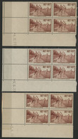 N° 346 "P. T. T." Cote 54 € Neufs ** (MNH) 3 Coins Datés Du 4, 5 Et 7/5/37. TB - 1930-1939