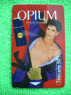 7106 Télécarte Collection  OPIUM Pour Homme Parfum Yves Saint Laurent YSL  50u  ( Recto Verso)  Carte Téléphonique - Parfum