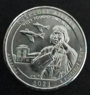 Quarter Dollar USA ALABAMA TUSKEGEE AIRMEN 2021 D Unc Parc They Fought Two Wars - 2010-...: National Parks