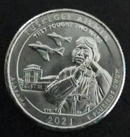 Quarter Dollar USA ALABAMA TUSKEGEE AIRMEN 2021 P Unc Parc They Fought Two Wars - 2010-...: National Parks