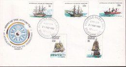 Australian Antarctic Territory 1980 Ships Series II  FDC - FDC