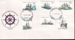 Australian Antarctic Territory 1981 Ships Series III FDC - FDC