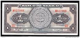 RT) BANKNOTE MEXICO: $ 1 PESO CALENDAR AZTECA 20 , 1959 UNC - Mexico