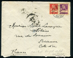 Suisse - Enveloppe Du Royal Hôtel De Crans ( Cachet Au Dos ) Pour La France En 1935 - M 140 - Marcophilie