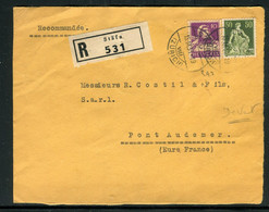 Suisse - Devant D'enveloppe En Recommandé De Stäfa En 1933 Pour La France- M 145 - Marcophilie