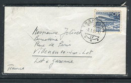 Suisse - Enveloppe De Deuil De Tramelan Pour La France En 1951 - M 146 - Postmark Collection