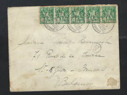 PERFIN / PERFO RED STAR LINE Op Nr. 110 PELLENS Met ZELDZAME Stempel PAQUEBOT POSTED AT SEA Dd. 1/8/1914 ! LOT 179 - 1909-34