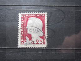 VEND BEAU TIMBRE DE FRANCE N° 1263 , OBLITERATION " LISIEUX " !!! - 1960 Marianne Van Decaris