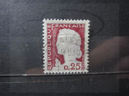 VEND BEAU TIMBRE DE FRANCE N° 1263 , OBLITERATION " PALAISEAU " !!! - 1960 Marianne (Decaris)