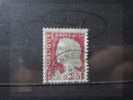 VEND BEAU TIMBRE DE FRANCE N° 1263 , OBLITERATION " VANNES " !!! - 1960 Marianne Van Decaris